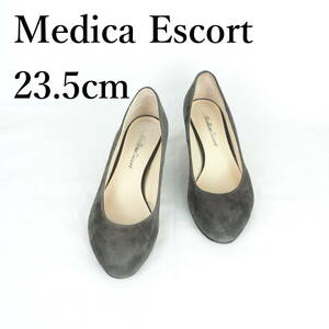 MK0148*Medica Escort*レディースパンプス*23.5cm*濃いグレー