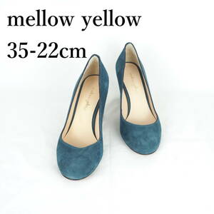 MK0178*mellow yellow PARIS*メローイエロー*レディースパンプス*35-22cm*ネイビー系