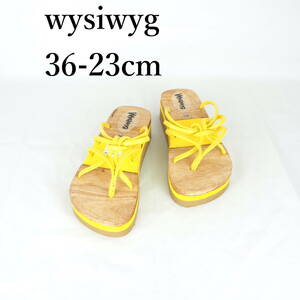 MK0496*wysiwyg*レディースサンダル*36-23cm*イエロー