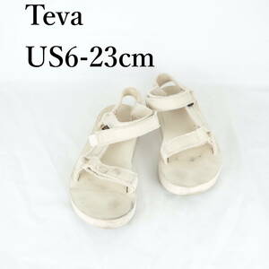 MK0556*Teva*テバ*レディースサンダル*US6-23cm*アイボリー