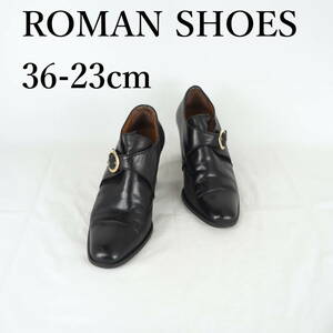 MK0760*ROMAN SHOES*ロマンシューズ*レディースシューズ*36-23cm*黒