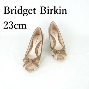 MK0778*Bridget Birkin*ブリジットバーキン*レディースオープントゥパンプス*23cm*ベージュ