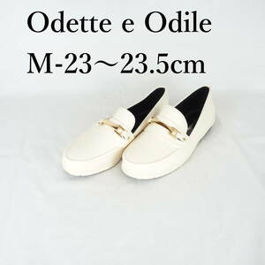 MK0831*Odette e Odile*オデットエオディール*レディースローファー*M-23〜23.5cm*アイボリー