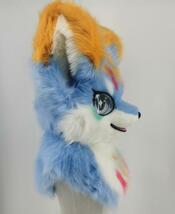 ★新作　ハンドメイド 　オリジナル　自作 　ファーヘッド 可愛い　ケモノ fursuit 着ぐるみ コスプレ 一つだけML２３０7０31★_画像4