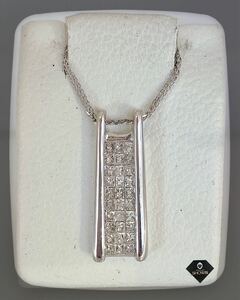  jewelry show bi diamond pendant chain (K18WG)