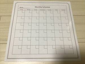  magnet seat calendar approximately 32×32. month interval schedule white board write ... sending 300