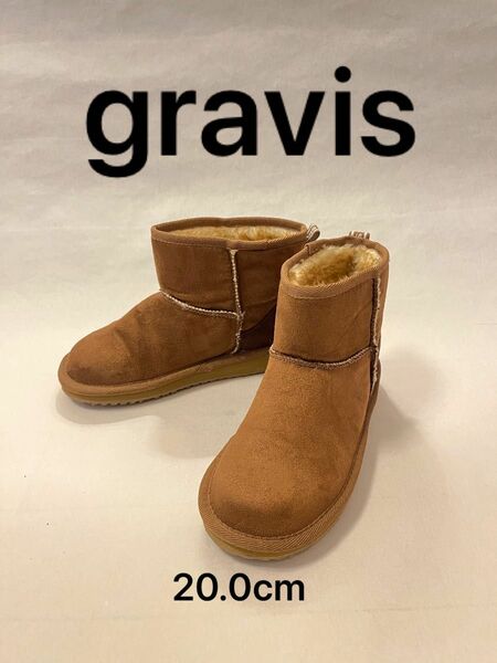 ムートン ブーツ gravis 20.0cm キッズ 