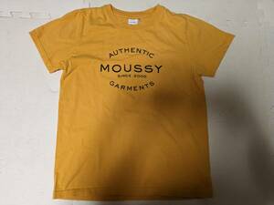 MOUSSY マウジー 半袖Tシャツ　やまぶき色　F