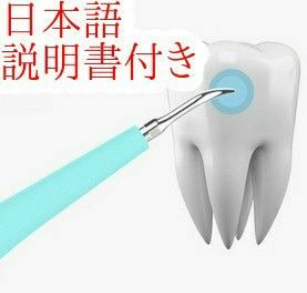 電動 歯石除去クリーナー 歯石を取る器具 歯石除去スケーラ 歯石取り器具 歯石取りスクレーパ 電動歯クリーナー ブルー 5段階調節