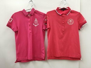 23区ゴルフ ポロシャツ I ピンク系 ピンク系 2点セット売り 2307WS052