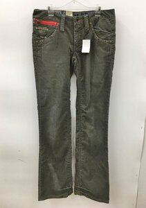 ji- Star low corduroy pants W27 STUDS CUSTOM WMN damage processing unused 2307WT090