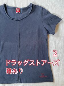 【難あり】ドラッグストアーズ drugstore's 半袖Tシャツ サイズ2