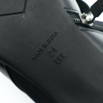 クエスト神戸 ショートブーツ 美品 サイドジップ スクエアトゥ 3E 幅広 日本製 シューズ 靴 レディース 24cmサイズ ブラック quest kobe_画像4