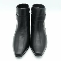 クエスト神戸 ショートブーツ 美品 サイドジップ スクエアトゥ 3E 幅広 日本製 シューズ 靴 レディース 24cmサイズ ブラック quest kobe_画像7