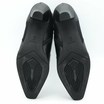クエスト神戸 ショートブーツ 美品 サイドジップ スクエアトゥ 3E 幅広 日本製 シューズ 靴 レディース 24cmサイズ ブラック quest kobe_画像6