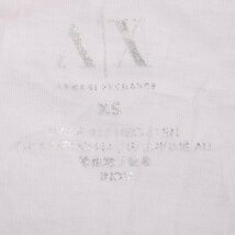 アルマーニエクスチェンジ Tシャツ 半袖 ロゴ スパンコール トップス ピマコットン100% レディース XSサイズ パープル ARMANI EXCHANGE_画像2