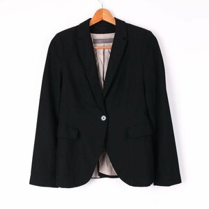 ザラベーシック テーラードジャケット ブレザー スーツ上 フォーマル シンプル アウター 黒 レディース EUR36サイズ ブラック ZARA BASIC