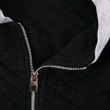 ザラ ブルゾン ジップアップジャケット 長袖 ラグラン スタジャン アウター コットン100% レディース 38サイズ ブラック ZARA_画像3