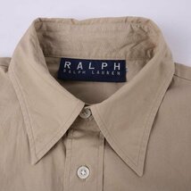 ラルフローレン シャツ ブラウス 半袖 無地 ストレッチ カットソー トップス M相当 レディース 11サイズ グリーン RALPH LAUREN_画像3