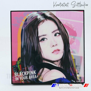 2枚で送料無料 ポップアートパネル ブラックピンク ジス BLACKPINK JISOO Keetatat Sitthiket キータタット シティケット インテリア雑貨