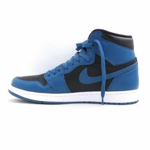 27.5cm NIKE 22SS AIR JORDAN 1 RETRO HIGH OG DARK MARINA BLUE ブラック ブルー 555088-404 ナイキ エアジョーダン ハイカットスニーカー_画像3