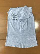 送料無料 チャンピオン 70S USA製 Tシャツ バータグ 半袖スウェット M ブルー Champion アメリカ製 レア 染み込み カレッジ ヴィンテージ_画像7