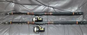 寒鯉にOLYMPIC　投30-390　＆　DAIWA　ST-3000B　2本セット