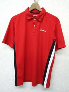 V2025：TAYLOR MADE テーラーメイド 半袖ポロシャツ 半袖シャツ 赤 M ゴルフウェア ゴルフシャツ:35