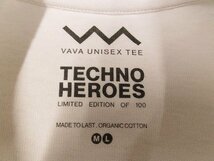 k6153：レア？100限定！VAVA eyewear TECHNO HEROES オーガニックコットンTシャツ ビッグシルエット オーバーサイズ 半袖Tee：5_画像3