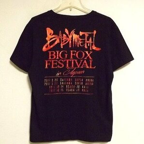 n5935:BABYMETAL（ベビーメタル） 2017年 BIG FOX FESTIVAL ライブTシャツ/黒/L:35の画像2