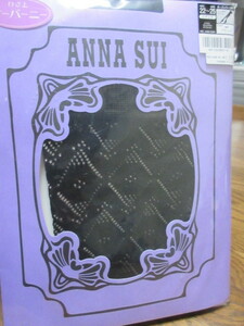 【２２～２５】ANNA SUI アナスイ オープンワーク柄 ひざ上丈　黒