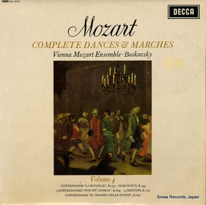 ウィリー・ボスコフスキー mozart; complete dances & marches volume 4 SXL6197