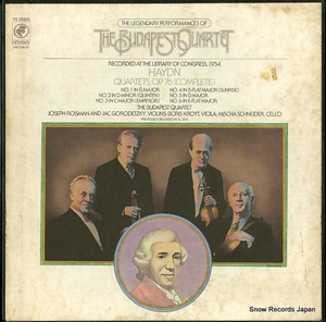 ブダペスト弦楽四重奏団 haydn; quartets op.76 Y3-33324
