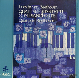 QUARTETTO BEETHOVEN beethoven; quarttro quartetti con pianoforte ITL70004