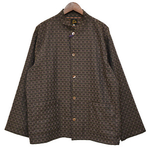 Needles　ニードルス　2023SS　Stand Collar Shirt Fine Pattern　シャツジャケット　8054000140831