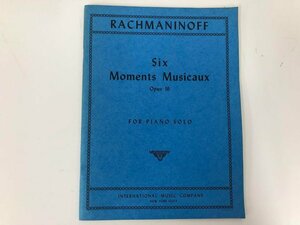 ★　【楽譜 ラフマニノフ　rachmaninoff Six moments musicaux op16　new york 10018】112-02307