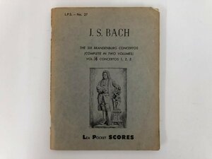 ★　【楽譜　J.S. BACH バッハ　lea pocket scores　No.27】112-02307