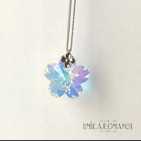 かわいい お花 の ネックレス ★ ハンドメイド