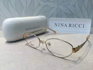 【新品】NINA RICCI ニナリッチ メガネフレーム NR26676 ゴールド ホワイト ホワイトトパーズ☆未使用