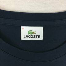 LACOSTE ラコステ TH075E 日本製 Tシャツ サイズ5 ネイビー 半袖_画像3
