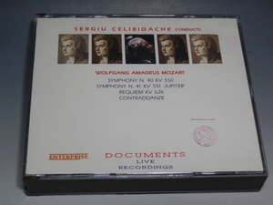 □ モーツァルト 交響曲第40番/第41番/レクイエム 他 チェリビダッケ 輸入盤 2枚組CD ENTERPRISE