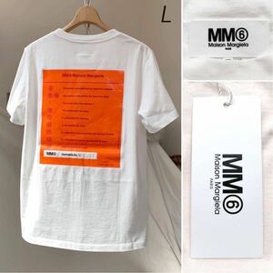 L новый товар 2019AW MM6 M M 6 mezzo n Margiela задний Logo принт большой размер футболка унисекс мужской тоже редкий размер 