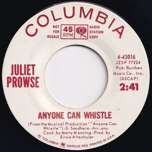 Juliet Prowse Anyone Can Whistle / What Are You Afraid Of Columbia US 4-43016 202964 ROCK POP ロック ポップ レコード 7インチ 45