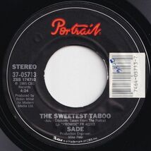 Sade The Sweetest Taboo / You're Not The Man Portrait US 37-05713 203002 SOUL ソウル レコード 7インチ 45_画像1