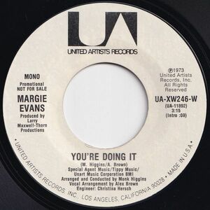 Margie Evans You're Doing It (Mono) / (Stereo) United Artists US UA-XW246-W 203024 SOUL ソウル レコード 7インチ 45