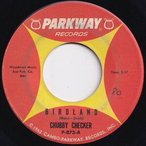 Chubby Checker Birdland / Black Cloud Parkway US P-873 203127 R&B R&R レコード 7インチ 45