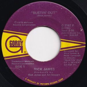 Rick James Bustin Out / Sexy Lady Gordy US G 7167F 203198 SOUL DISCO ソウル ディスコ レコード 7インチ 45