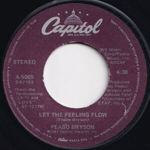 Peabo Bryson Let The Feeling Flow / Move Your Body Capitol US A-5065 203283 SOUL ソウル レコード 7インチ 45