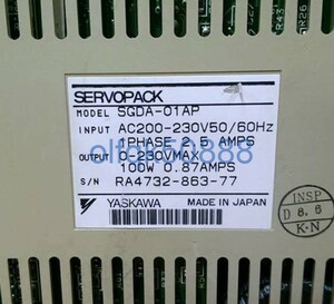 新品◆税込 東京発 代引可◆ YASKAWA / 安川電機 サーボドライバ SGDA-01AP 【６ヶ月保証】