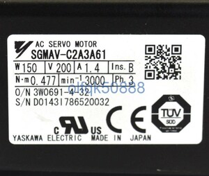 新品◆税込 東京発 代引可◆ YASKAWA / 安川電機 サーボモーター SGMAV-C2A3A61 【６ヶ月保証】